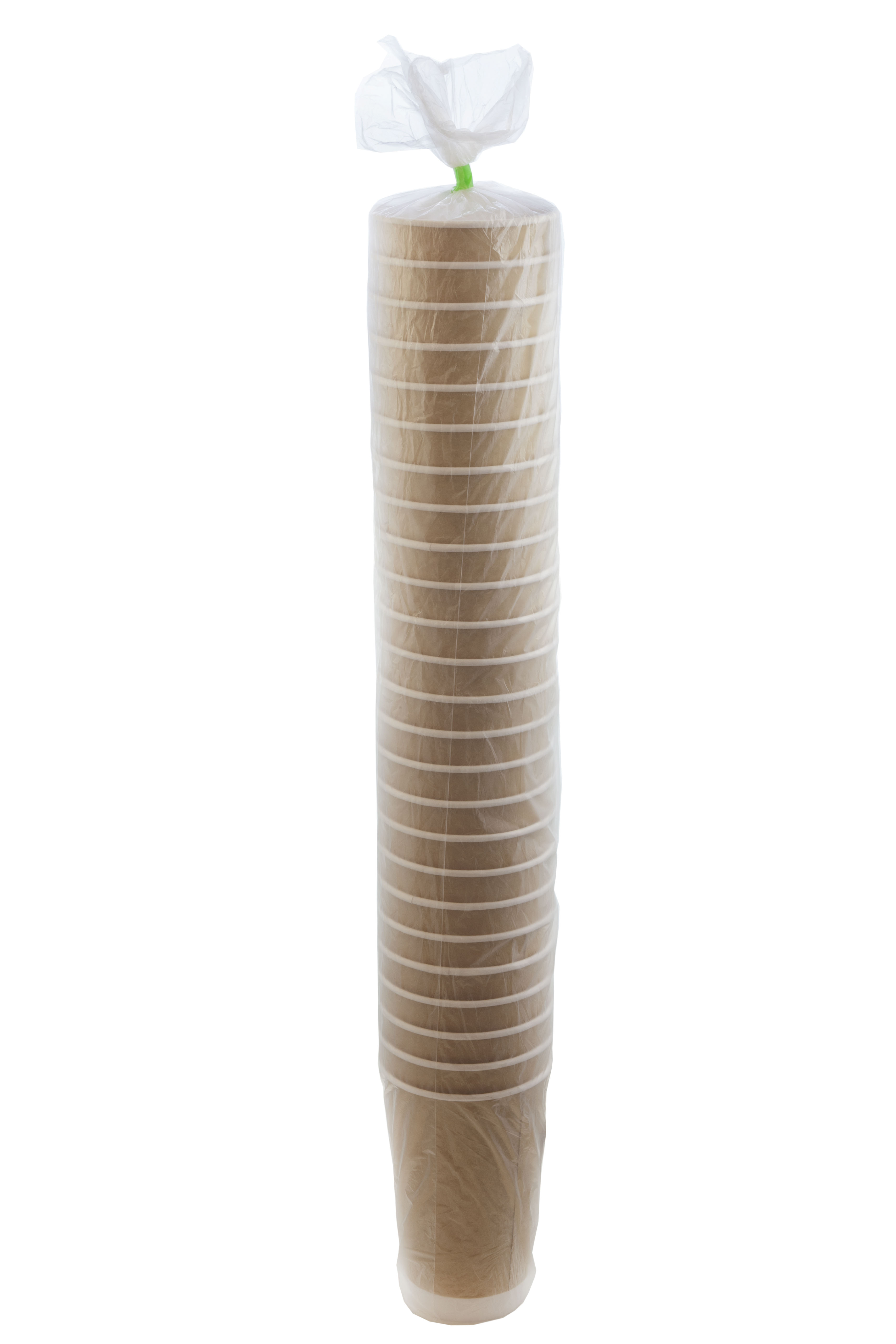 Стакан бумажный одноразовый двухслойный Крафт 400 мл