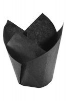  Форма для маффина "тюльпан" d50, h88. черная, спираль	