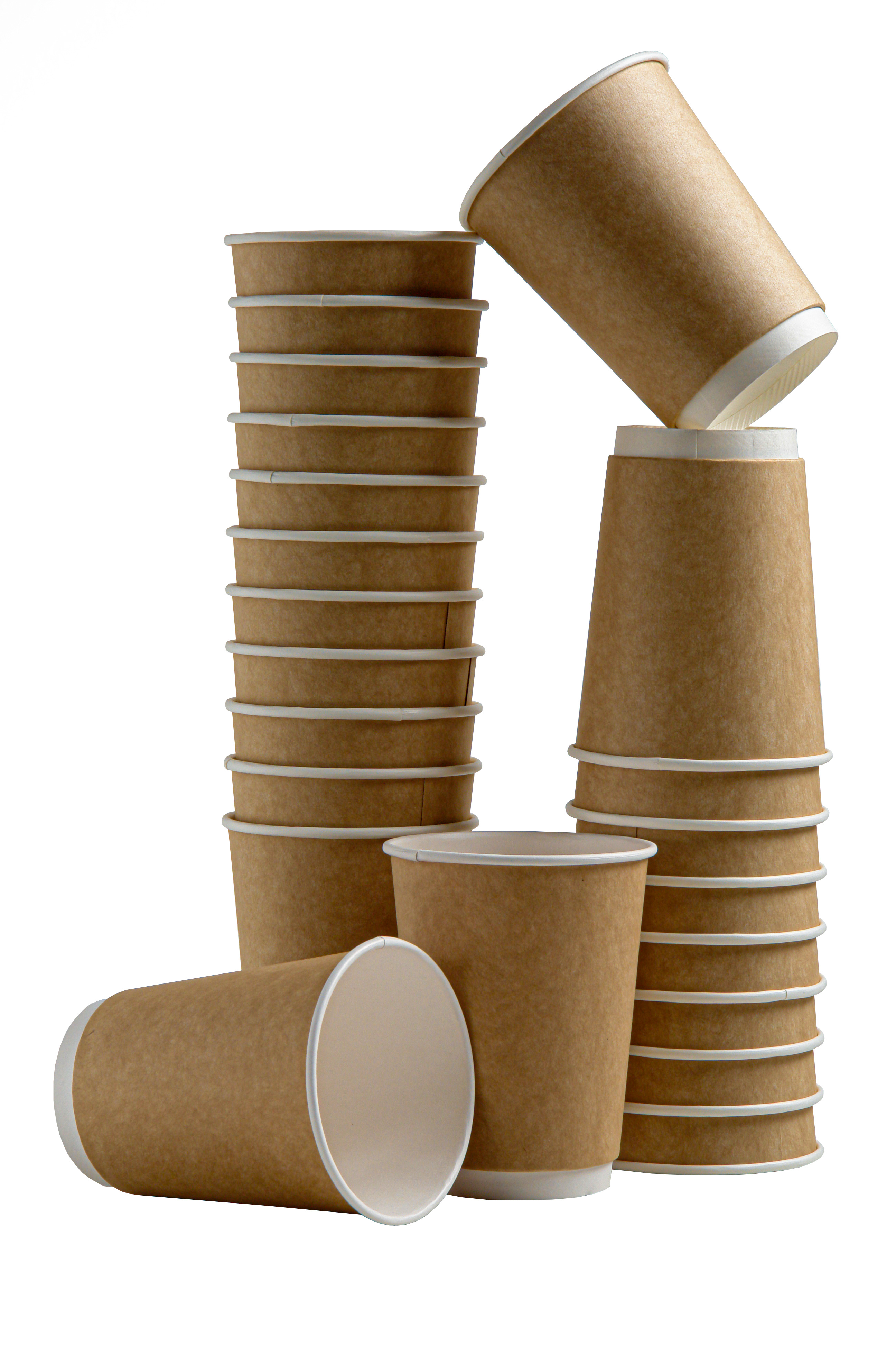 Стакан бумажный двухслойный Крафт 300 мл.